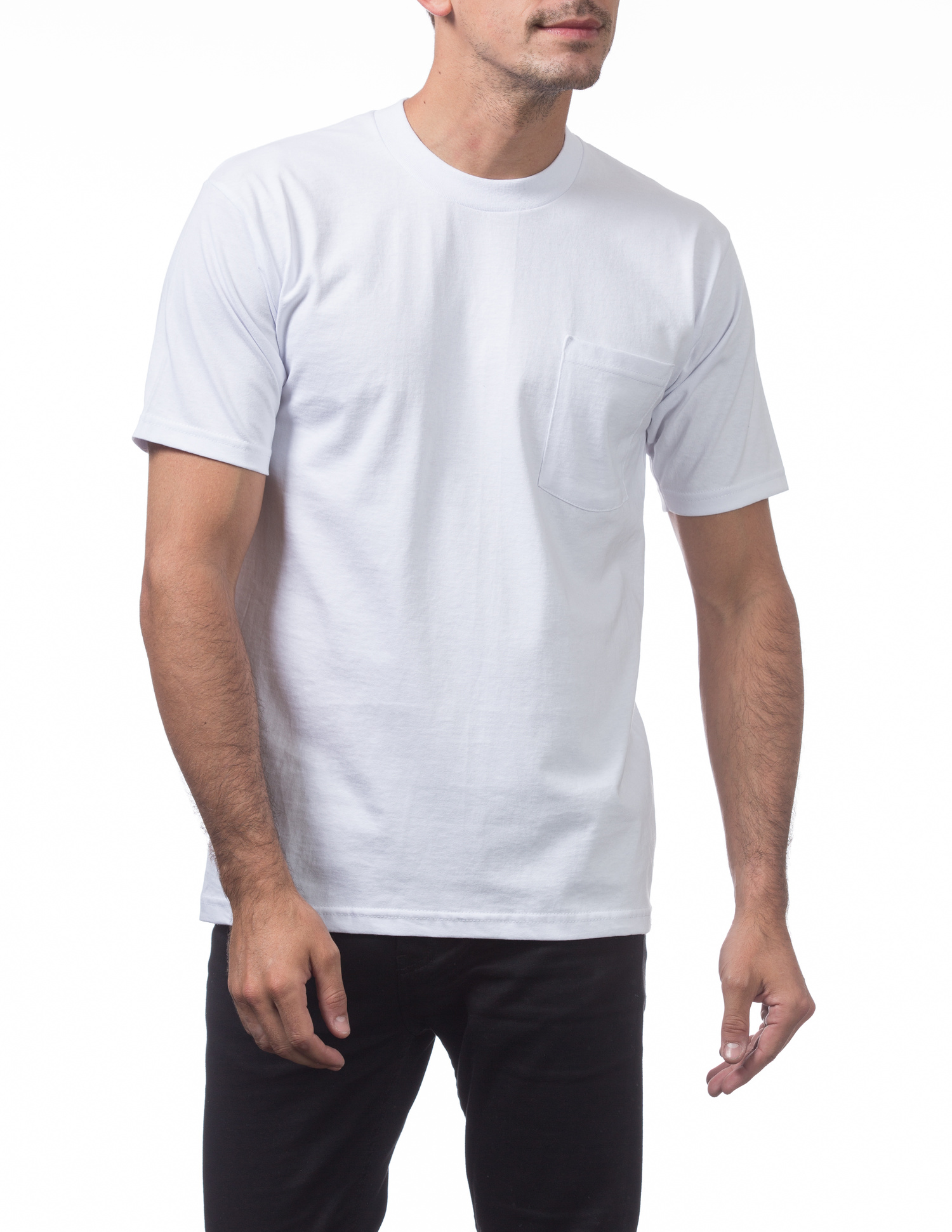 104 WHITE Heavyweight Short Sleeve Pocket Tee - Shirts