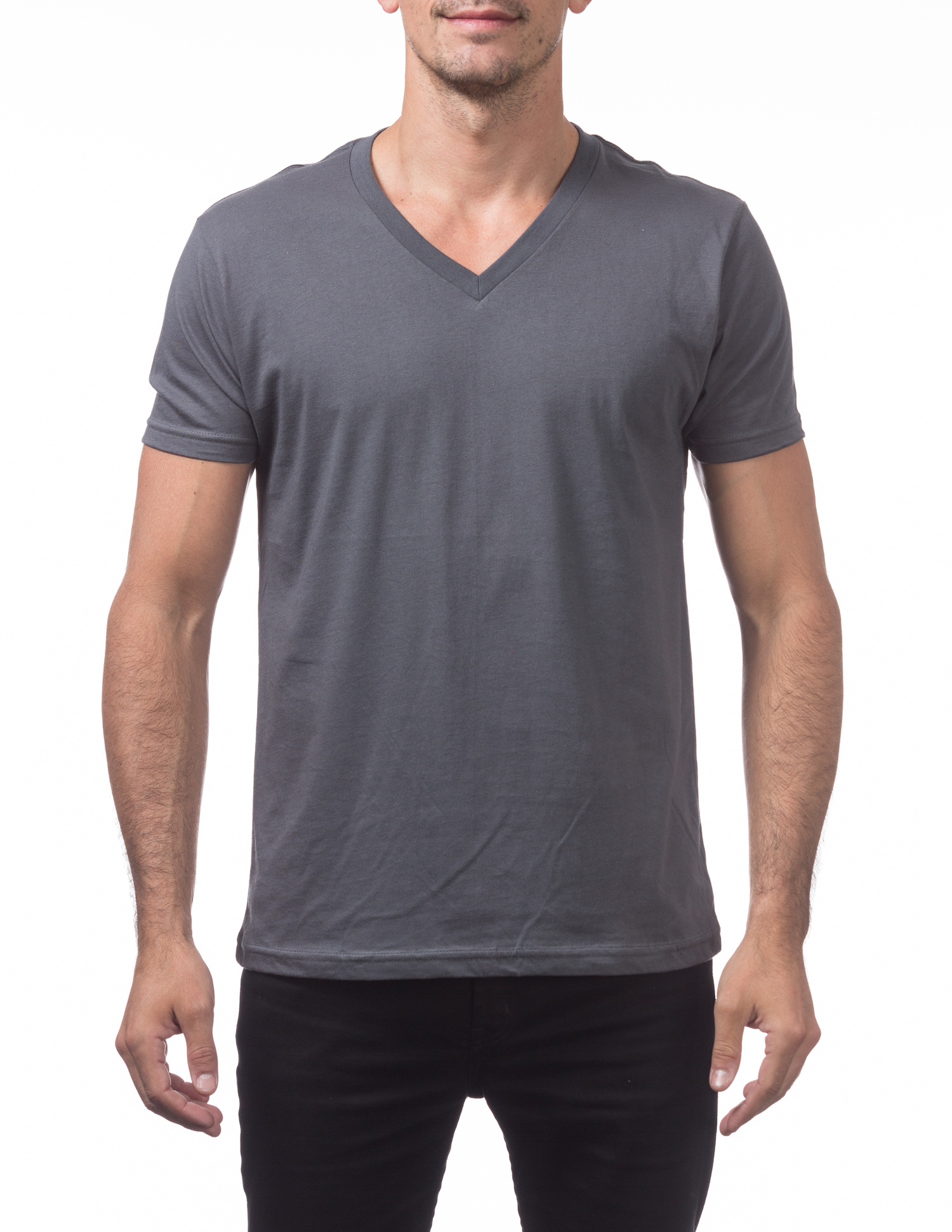 109 GRAPHITE Lightweight Short Sleeve V-Neck T-Shirt