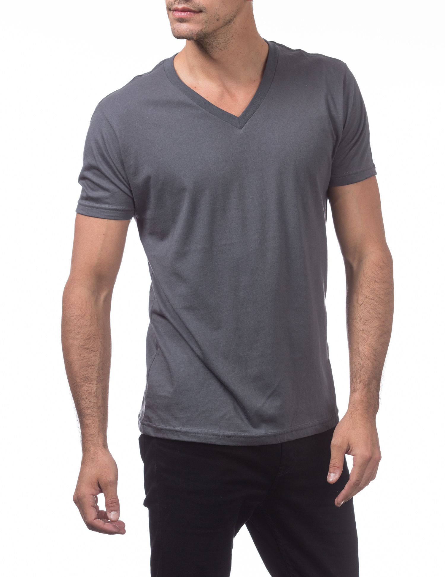 109 GRAPHITE Lightweight Short Sleeve V-Neck T-Shirt