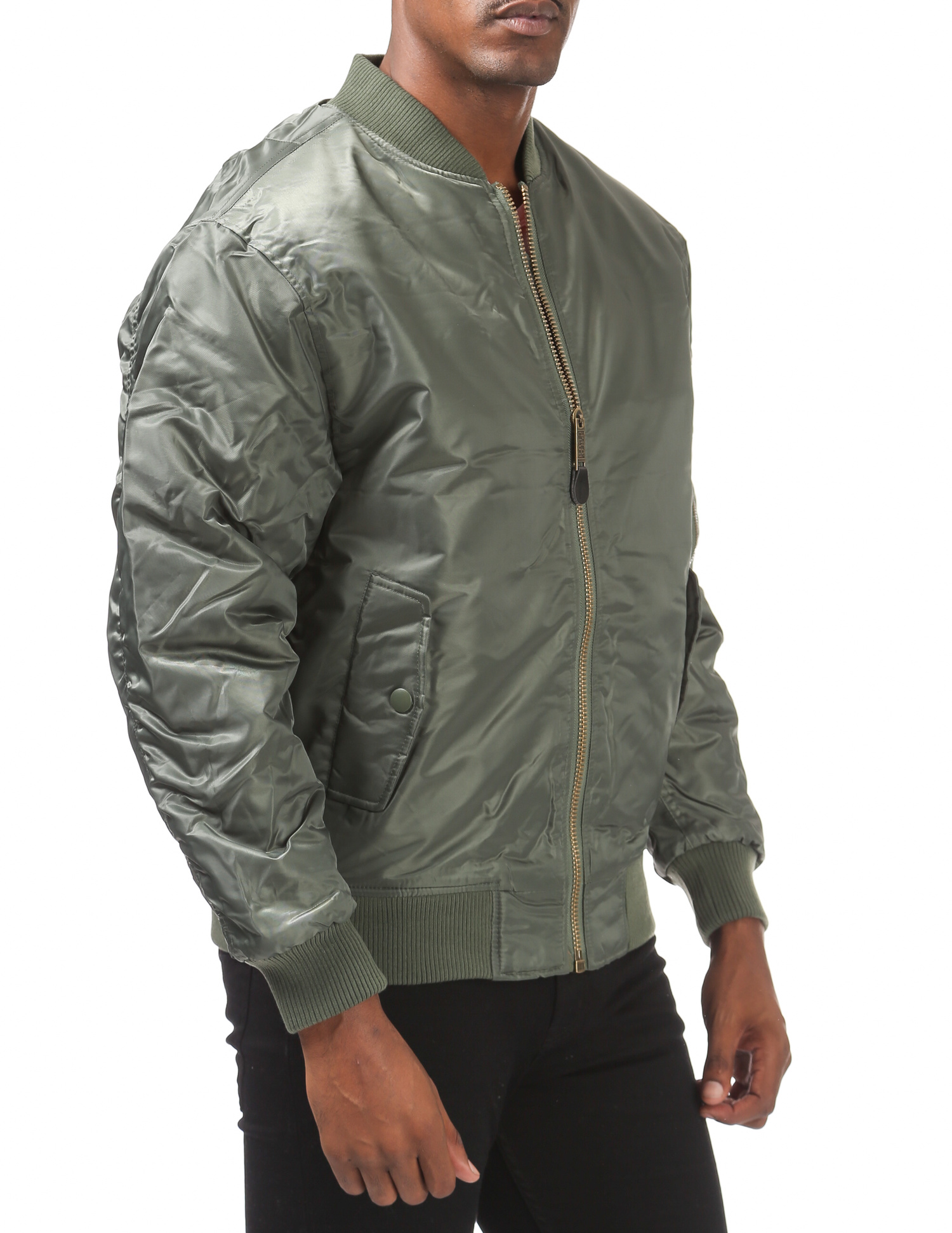 129 OLIVE MA-1 Flight Jacket - Jackets