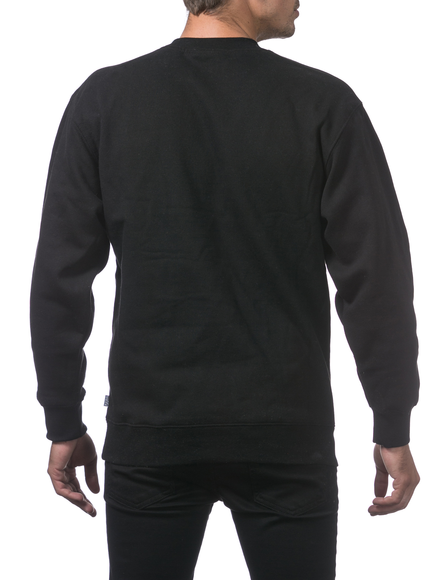 138 BLACK Comfort Crew Neck Fleece Pullover Sweater (9oz)