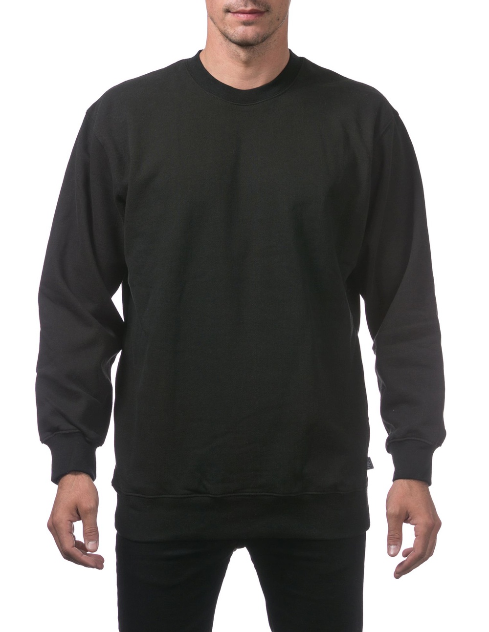 141 BLACK Heavyweight Crew Neck Fleece Pullover Sweater (13oz) - Sweaters