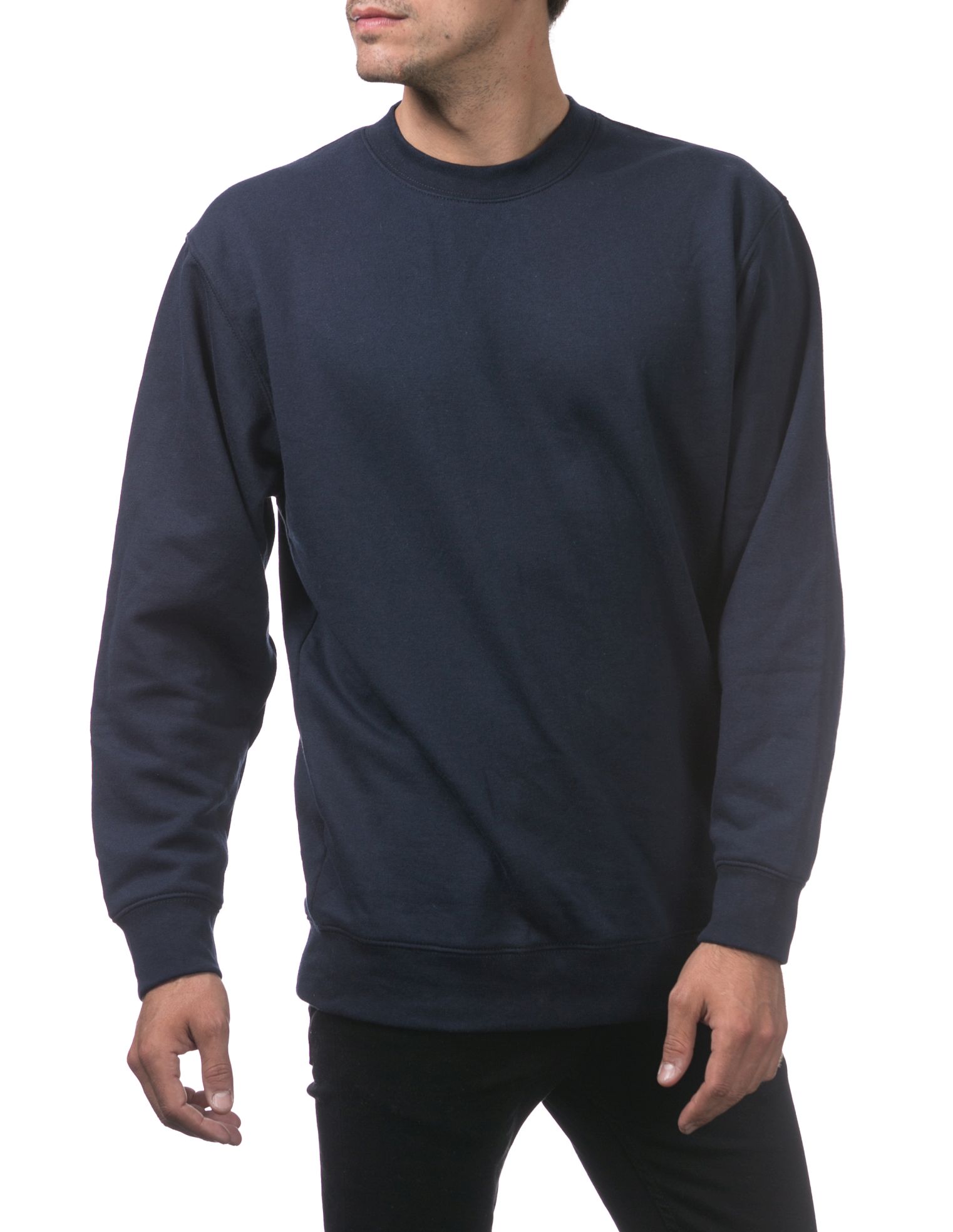 141 NAVY Heavyweight Crew Neck Fleece Pullover Sweater (13oz)