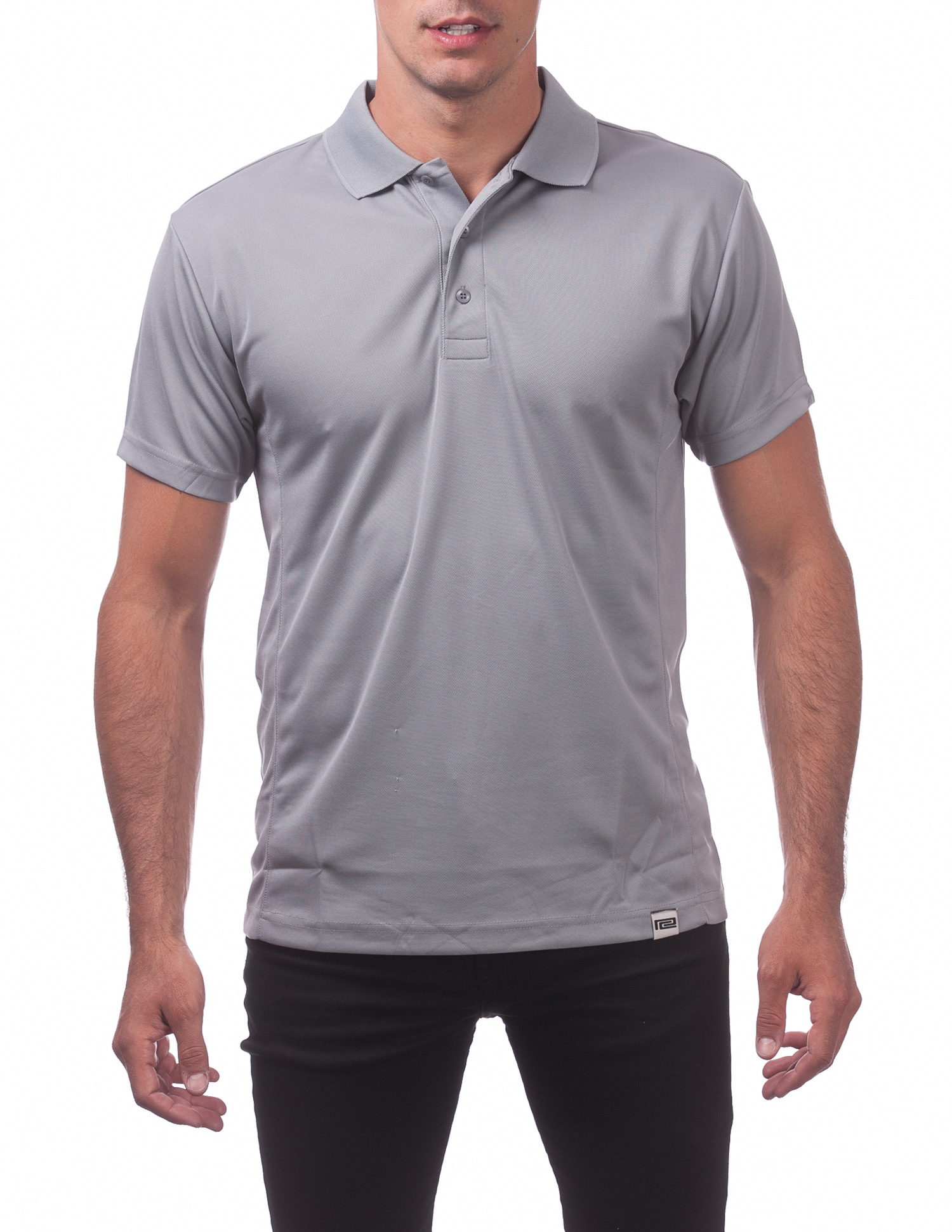 155 GRAY Performance Drypro Short Sleeve Polo - Short Sleeve Tee