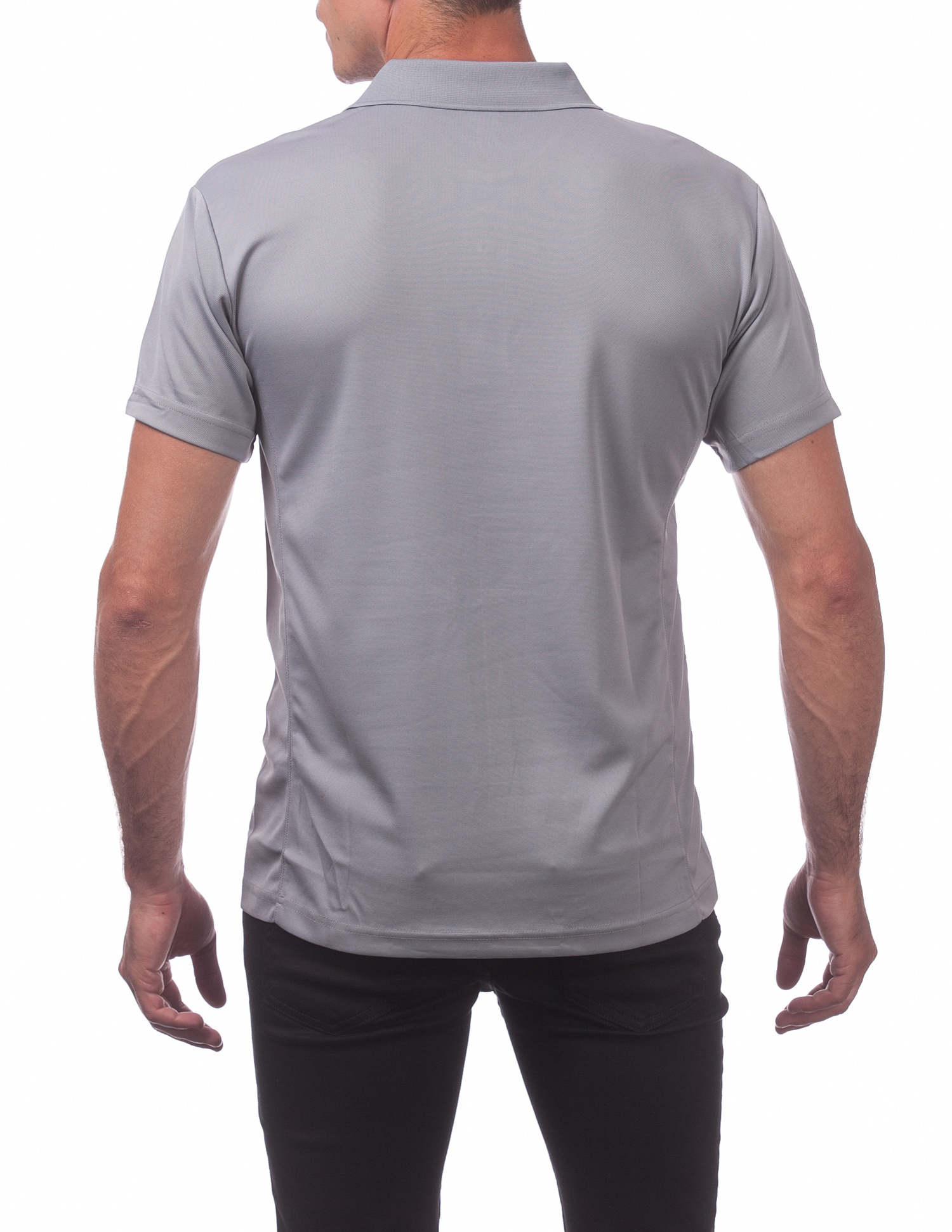 155 GRAY Performance Drypro Short Sleeve Polo