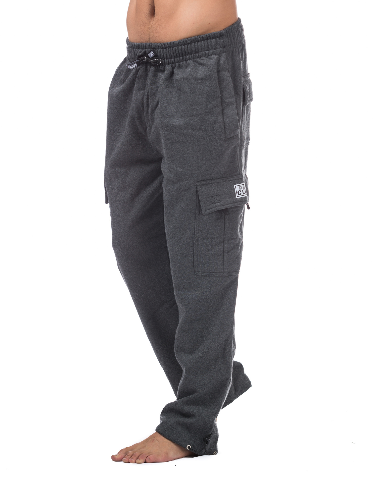 162 CHARCOAL Heavyweight Fleece Cargo Pants