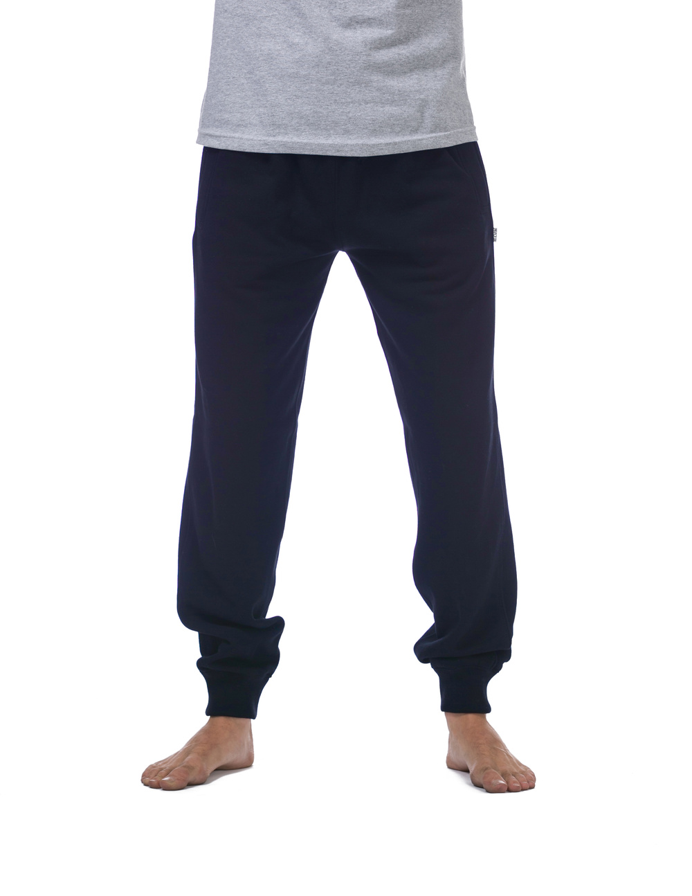 164AB BLACK Jogger Fleece Long Pants - Bottoms