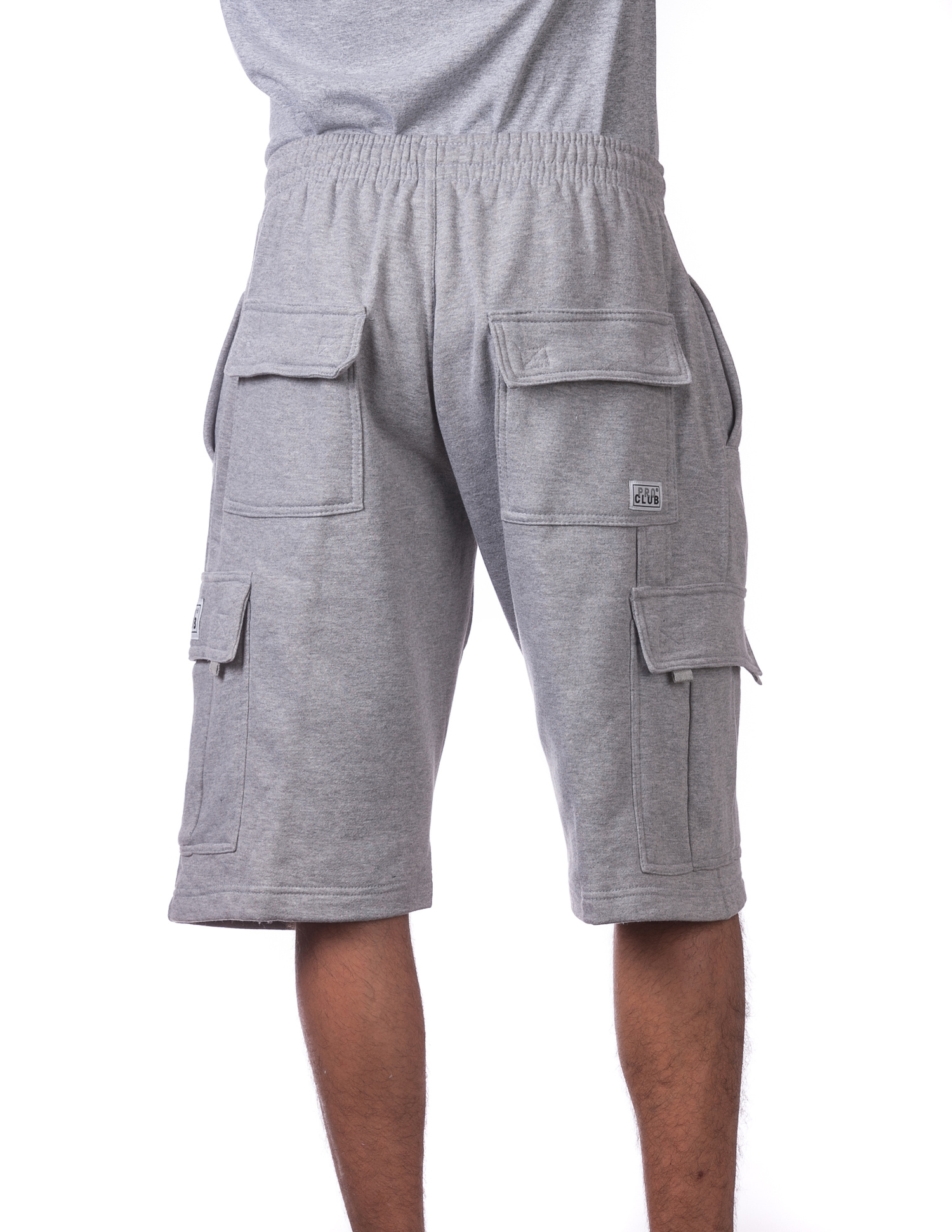 167 H.GRAY Fleece Cargo Shorts - Bottoms