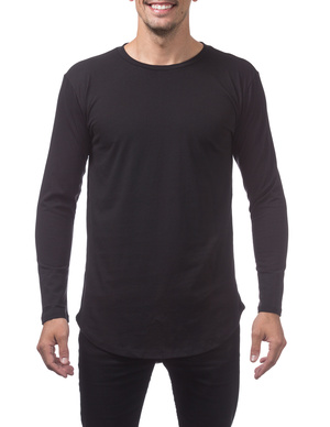 Curved Hem Longline Tall Long Sleeve Tee