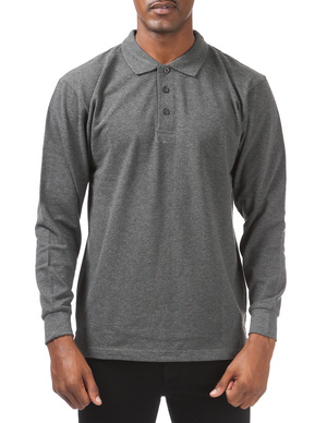 Long Sleeve Pique Polo Shirt