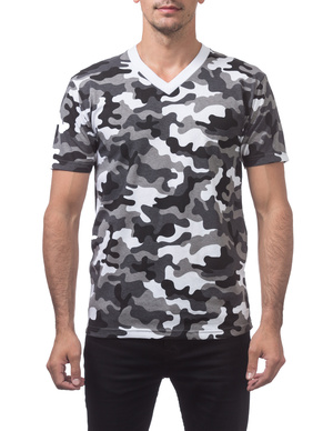 Comfort Short Sleeve V-Neck Tee (Camo)