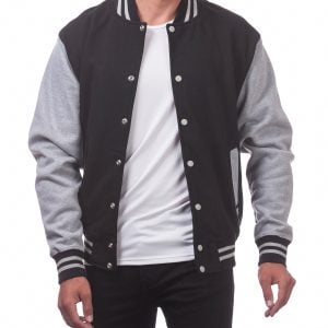 Men's Varsity Fleece Baseball Jacket